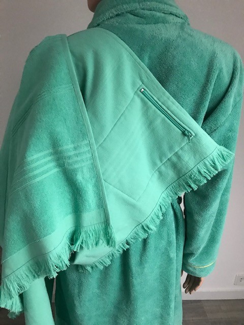 Pestemal Terry de Luxe ook mogelijk met zakje en rits